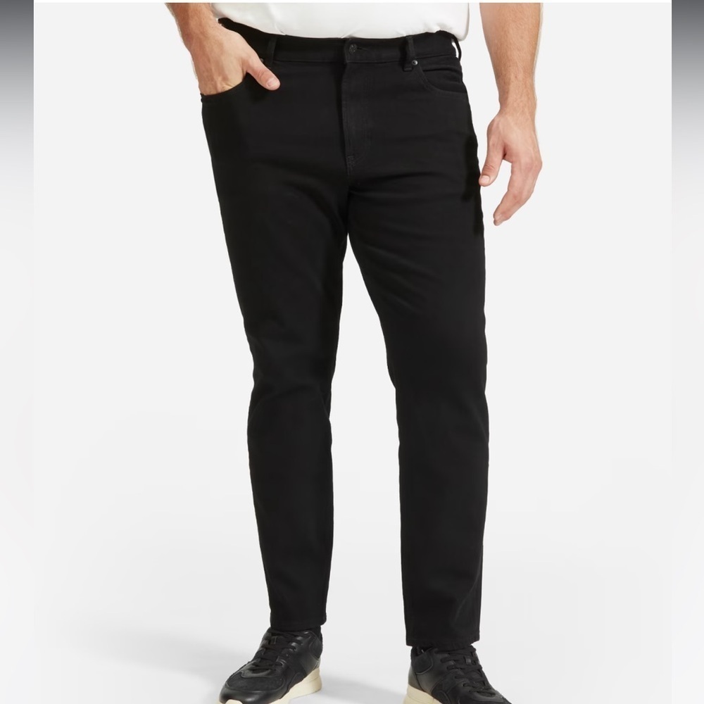 Everlane Mens Black Athletic 4 way stretch organic jean size 29x30 new - Picture 4 of 9